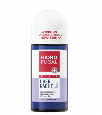 Hidrofugal FORTE Uber Nacht Anti-Transpirant Roll On 50ml, Роликовый антиперспирант FORTE для ночного применения