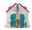Schleich Horse Club 42703 Игровой набор "Домик маленького подковы", конюшня с лошадью и жеребёнком, фигурки, складной кейс, аксессуары, от 5 лет, Германия
