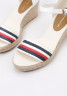 Tommy Hilfiger MID CORPORATE Wedge sandals white MID CORPORATE Босоножки на танкетке белый