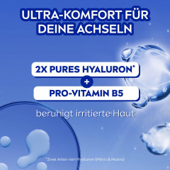 NIVEA Derma Control Clinical Ultra Comfort Deo Roll-On, 50 ml, Нивеа Дезодорант антиперспирант ролик, 2x гиалурон и витамин B5, 100ч защита, против раздражений, 50 мл