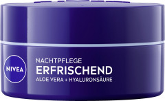 NIVEA Nachtpflege erfrischend Aloe Vera + Hyaluronsaure, 50 ml, Нивеа ночной крем гиалуроновая кислота, пантенол, алоэ вера 50 мл