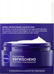 NIVEA Nachtpflege erfrischend Aloe Vera + Hyaluronsaure, 50 ml, Нивеа ночной крем гиалуроновая кислота, пантенол, алоэ вера 50 мл