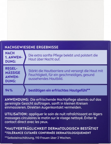 NIVEA Nachtpflege erfrischend Aloe Vera + Hyaluronsaure, 50 ml, Нивеа ночной крем гиалуроновая кислота, пантенол, алоэ вера 50 мл