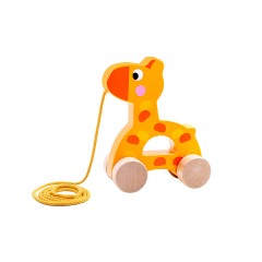 Tooky Toy Holzziehspielzeug Giraffe TKC266 Nachziehspielzeug Деревянная игрушка-тягач жираф TKC266 игрушка-тягач