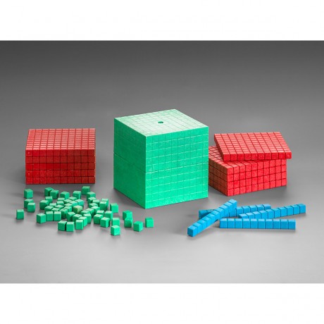 Wissner aktiv lernen Dienes Grundsortiment in Montessori-Farben (121 Teile) Базовый ассортимент Diene в цветах Монтессори (121 шт.)