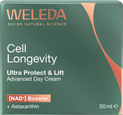 WELEDA Cell Longevity Ultra Protect & Lift Advanced Day Cream, 50 ml, Дневной крем для лица Ultra Protect & Lift с астаксантином и NAD+ Booster для зрелой кожи, 50 мл