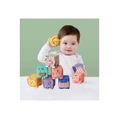 Lernspielzeug fur Kleinkinder zum Stapeln von Bausteinen 3D-Tierspielzeug Развивающие игрушки для малышей Укладка строительных блоков 3D-игрушки для животных