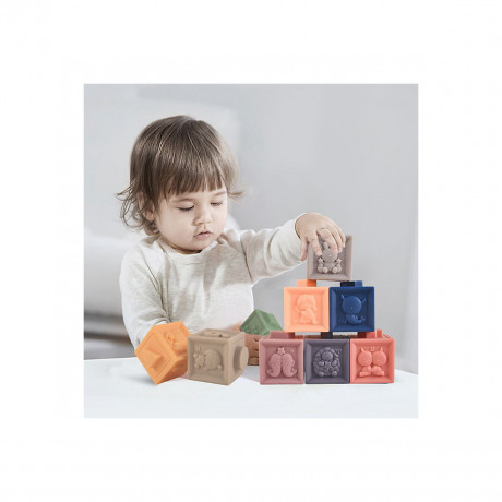 Lernspielzeug fur Kleinkinder zum Stapeln von Bausteinen 3D-Tierspielzeug Развивающие игрушки для малышей Укладка строительных блоков 3D-игрушки для животных