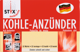 Styx Древесный уголь  weiss, 32 шт