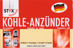 Styx Древесный уголь  weiss, 32 шт