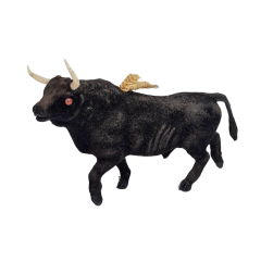 Фигурка винтажная Papo &quot;Черный бык&quot;, 15 см, Германия, 1960-70гг.