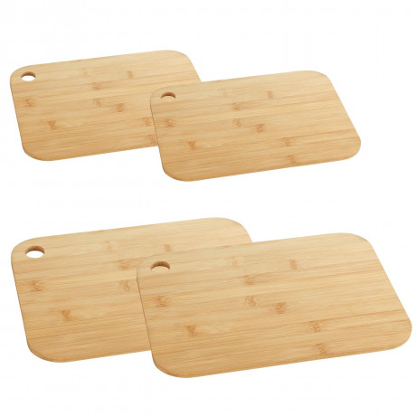 Wenko Wenko Bambus Schneidebretter 4er-Set braun Набор бамбуковых разделочных досок Wенко, 4 шт.