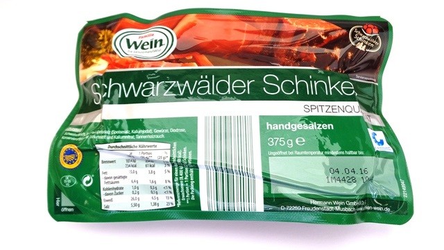 Бекон копчёный Schwarzwald, 375 г