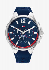 Tommy Hilfiger SPORT Chronograph watch silber silber/blau blau СПОРТ часы с хронографом серебристый серебристый/синий синий