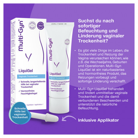 Multi-gyn LiquiGel 3stk Мулти-гин Ликвигель Средство для интимной гигиены, 3шт х 50 мл, Нидерланды
