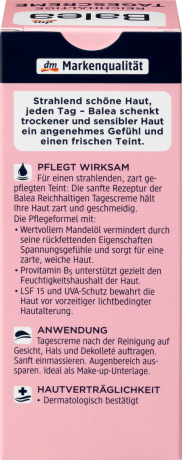 Balea (Балеа) Tagespflege reichhaltige Tagescreme Дневной крем	, 50 мл