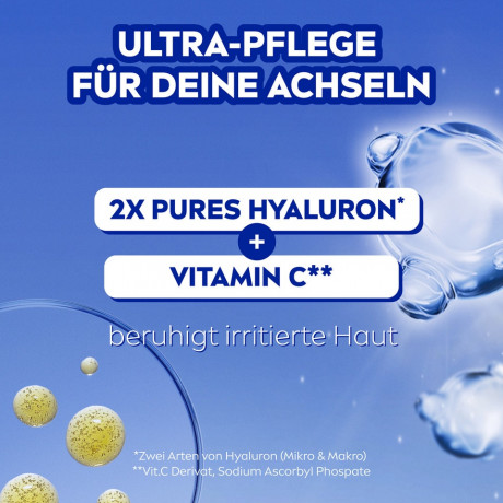 NIVEA Derma Control Clinical Ultra Dry Touch Deo Spray, 150 ml, Нивеа Дезодорант антиперспирант спрей, 2x гиалурон и витамин C, 100ч защита, ультра сухость, 150 мл