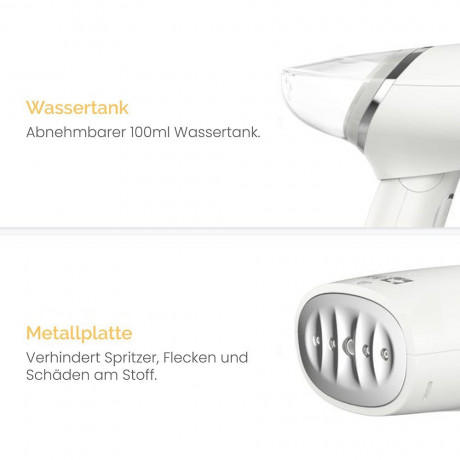 GelldG GelldG Dampfburste Steamer Dampfglatter faltbar, Reise-Bugeleisen Mini, Dampfburste grun Паровая щетка GelldG, отпариватель, складная паровая гладильная машина, мини-утюг для путешествий, паровая щетка