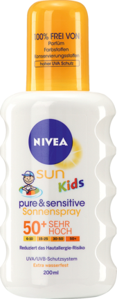 NIVEA SUN Нивея Детский Спрей для загара Protect и Чувствительный  Kids LSF 50+, 200 мл