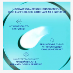 Sonnenspray Babies &amp; Kids sensitiv LSF 50+, Солнцезащитный спрей для младенцев и детей, для чувствительной кожи, SPF 50+, 270 мл