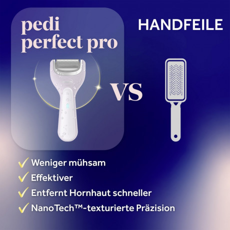 SCHOLL Pedi Perfect Elektronische Hornhautfeile, 1 St, Шолль Электрическая пилка Pedi Perfect, профессиональный педикюр дома, 1 шт
