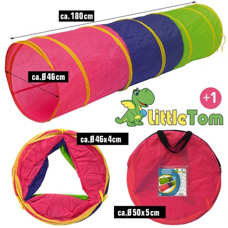 LittleTom Spieltunnel Krabbeltunnel Kaa 180 cm Игровой туннель для ползания по туннелю Kaa 180 см