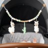 SindiBaba® Kinderwagenkette Lama LUKE gehakelt mit Rasseln Цепочка для коляски Lama LUKE связана крючком с погремушками
