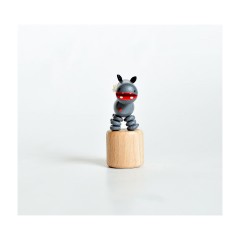 Holzspielzeug Wackelfigur Flusspferd Деревянная игрушка-бегемот