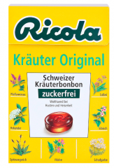 Ricola Оригинальные Леденцы с натуральными экстрактами 13 трав без сахара, 50 г