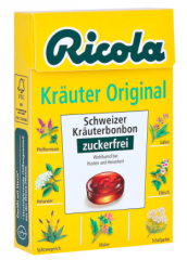 Ricola Оригинальные Леденцы с натуральными экстрактами 13 трав без сахара, 50 г