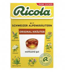Ricola Оригинальные Леденцы с натуральными экстрактами 13 трав без сахара, 50 г