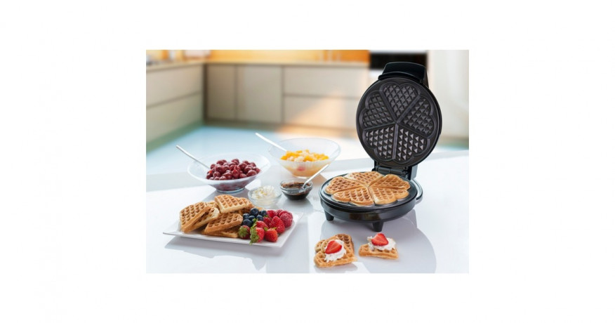 Bestron Bestron Herzwaffeleisen AWM700S schwarz/edelstahl, 700 Watt  schwarz/edelstahl Вафельница Bestron Heart AWM700S черная/нержавеющая сталь, 700 Вт
