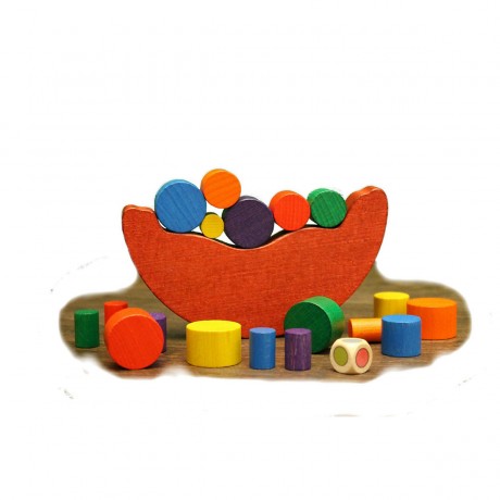 Holzspielzeug Balancespiel bunt Красочная игра на балансировку деревянных игрушек