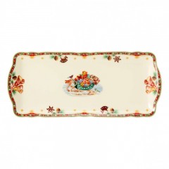 Seltmann Weiden Seltmann Weiden Marie-Luise Weihnachtsnostalgie Kuchenplatte eckig 34,5x15 cm Seltmann Weiden Marie-Luise Тарелка для торта &amp;quot;Рождественская ностальгия&amp;quot; квадратная 34,5x15 см