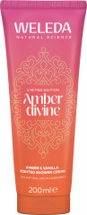 WELEDA Amber Divine Shower Cream, 200 ml, Увлажняющий крем-гель для душа Amber Divine с ванильным, амбровым и древесным ароматом, 200 мл