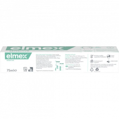 elmex Sensitive Zahnpasta 4x 75 ml Vorteilspack, Зубная паста Sensitive с аминофторидом для чувствительных зубов, 4 × 75 мл