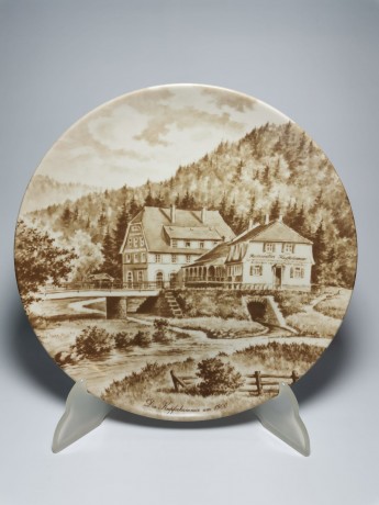 AK-Kaiser Porzellan Heimatteller Pforzheim, AK-Кайзер Коллекционная фарфоровая тарелка "Пфорцхайм" 24см