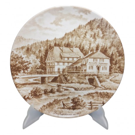 AK-Kaiser Porzellan Heimatteller Pforzheim, AK-Кайзер Коллекционная фарфоровая тарелка "Пфорцхайм" 24см