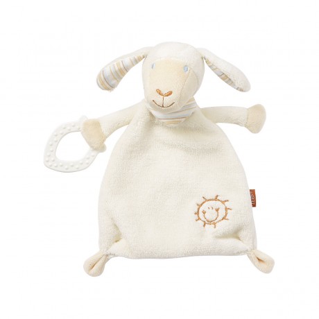 Fehn Schmusetuch Schaf mit Softbeisser Утешительная овца с мягким кусачком
