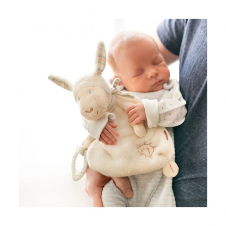 Fehn Schmusetuch Schaf mit Softbeisser Утешительная овца с мягким кусачком