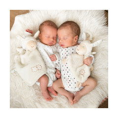 Fehn Schmusetuch Schaf mit Softbeisser Утешительная овца с мягким кусачком