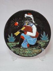 Les Ceramiques Коллекционная тарелка &quot;Мизвад&quot;, 24см, Тунис 1950г.