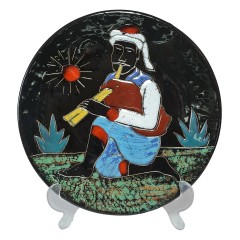 Les Ceramiques Коллекционная тарелка &quot;Мизвад&quot;, 24см, Тунис 1950г.