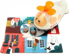 TOPBRIGHT Holzpuzzle Hubschrauber mit Fahrzeug zum Aufbewahren Деревянный пазл Вертолет с местом для хранения автомобиля