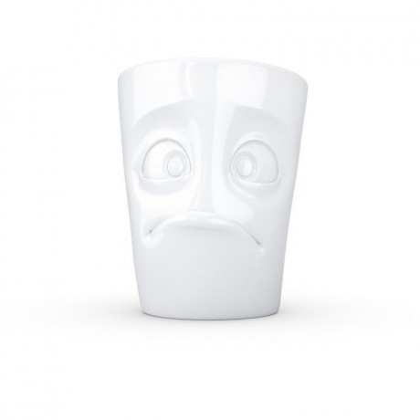 Fiftyeight Products TV Tassen Henkeltasse weiss verdutzt 0,35 L Чашка TV чашка с ручкой белая с перегородкой 0,35 л