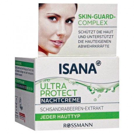 Isana Ultra Protect Nachtcreme Ночной крем для лица Ультра-защита для всех типов кожи 50 г