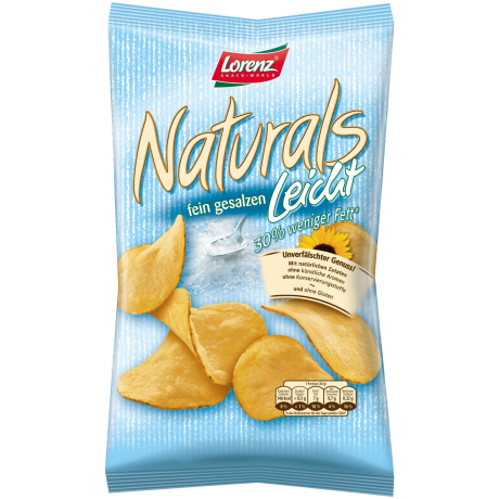 Lorenz Naturals leicht & fein gesalzen Чипсы с солью 95г