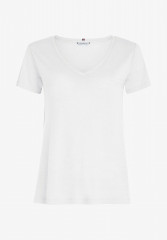Tommy Hilfiger SLUB V-NECK Basic T-shirt th optic white SLUB V-NECK Базовая футболка й птический белый