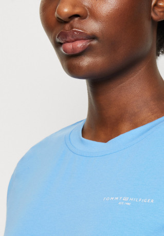 Tommy Hilfiger Basic T-shirt Hydrangea Blue Базовая фуболка гортензия синяя