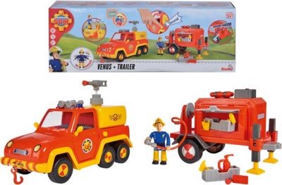 Simba Feuerwehrmann Sam Venus mit Anhanger und Figur Пожарный Сэм Венера с подвеской и фигуркой